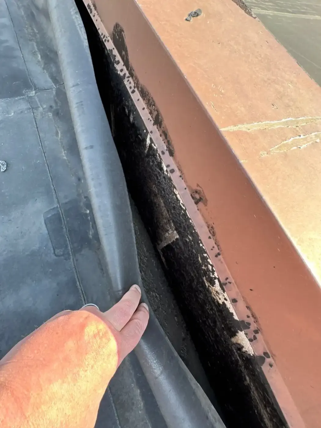 Commercial roof inspection documented in Brookville