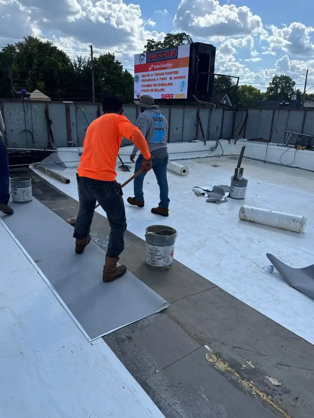 Flashing and seam work in Brookville